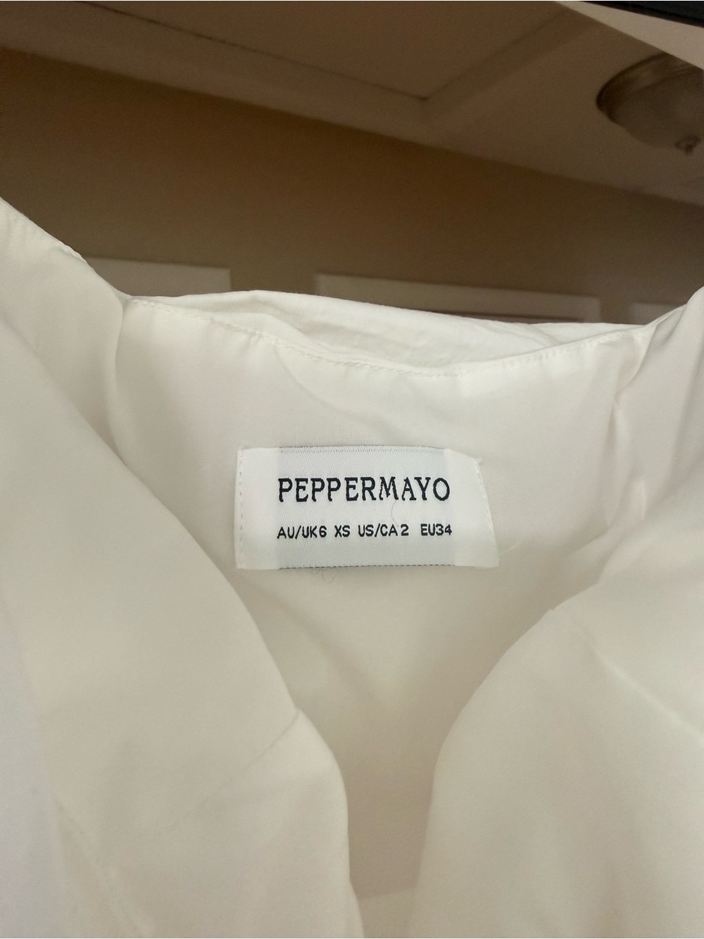 Peppermayo White Strapless Mini Dress - Picture 3 of 3